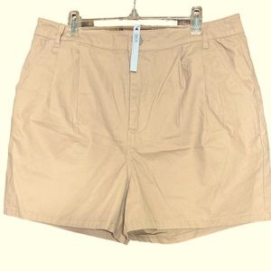 NWT ASOS High Waisted Khaki Shorts